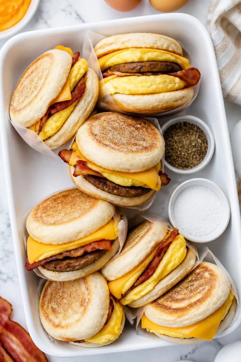Easy Freezer Friendly Breakfast Sandwich