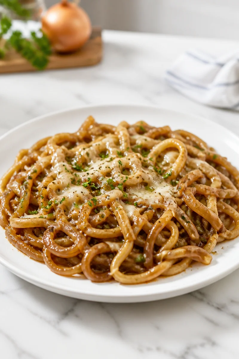 Easy One Pot French Onion Pasta