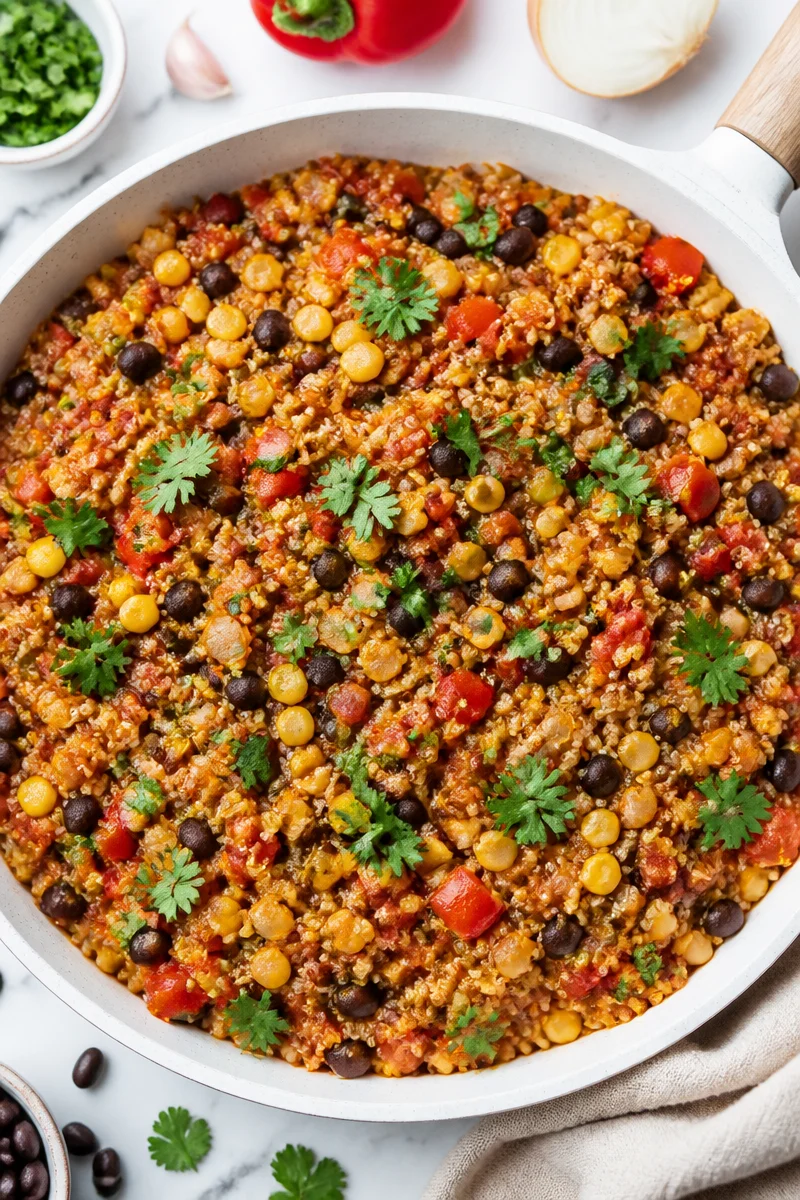 Easy One Pot Mexican Quinoa Skillet