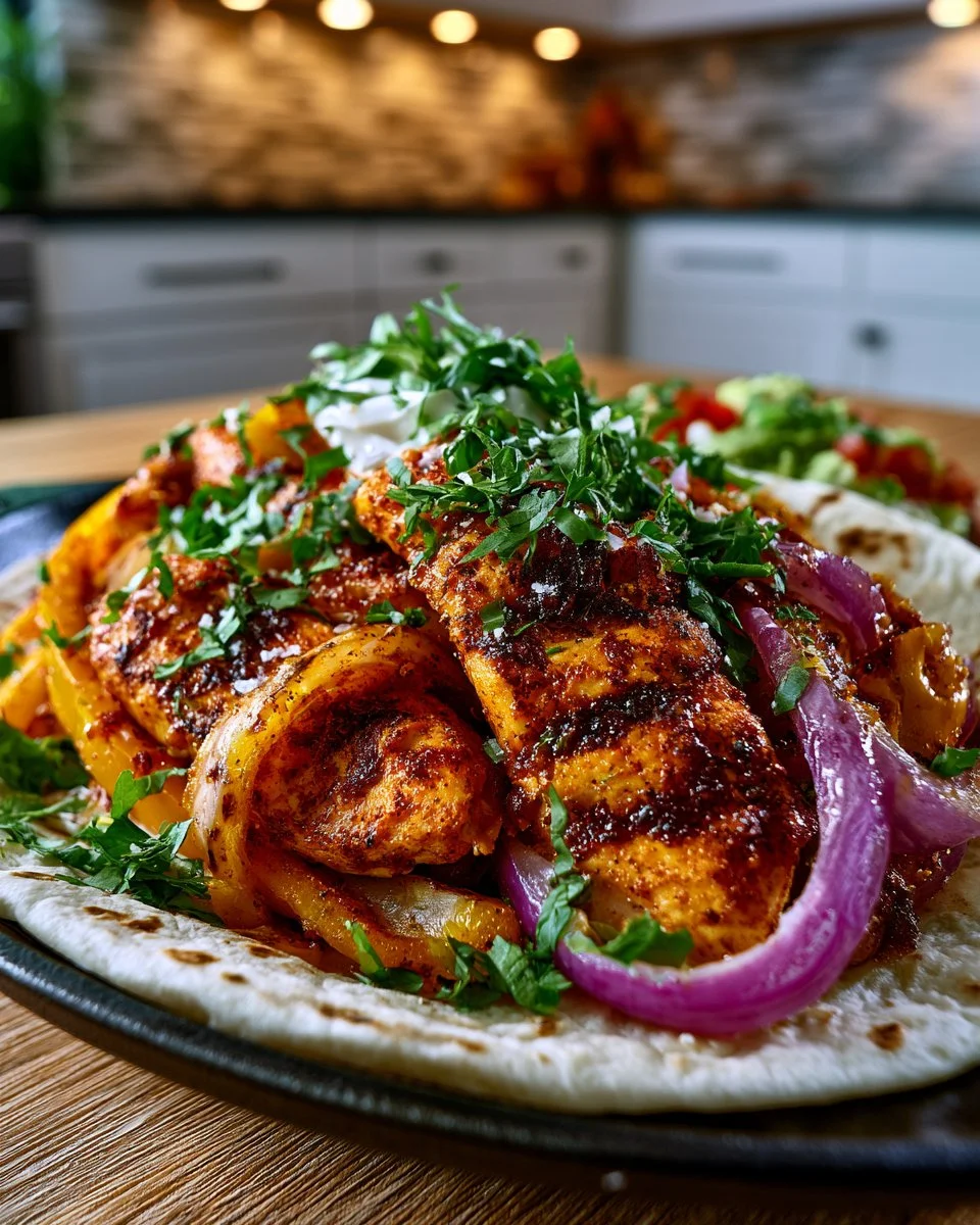 Easy Skillet Chicken Fajitas