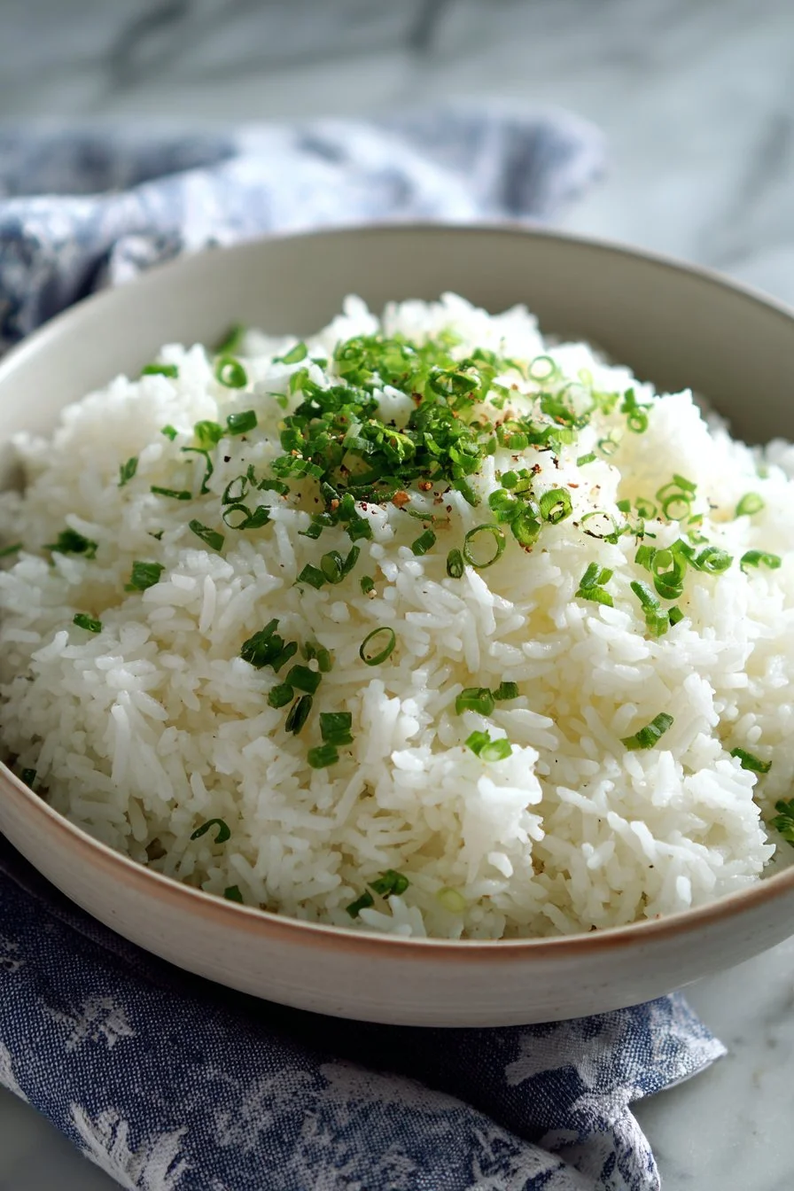 Fluffy Jasmine Savory Coconut Rice