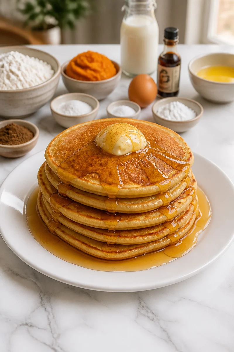 Fluffy Pumpkin Spice Pancake Recipe