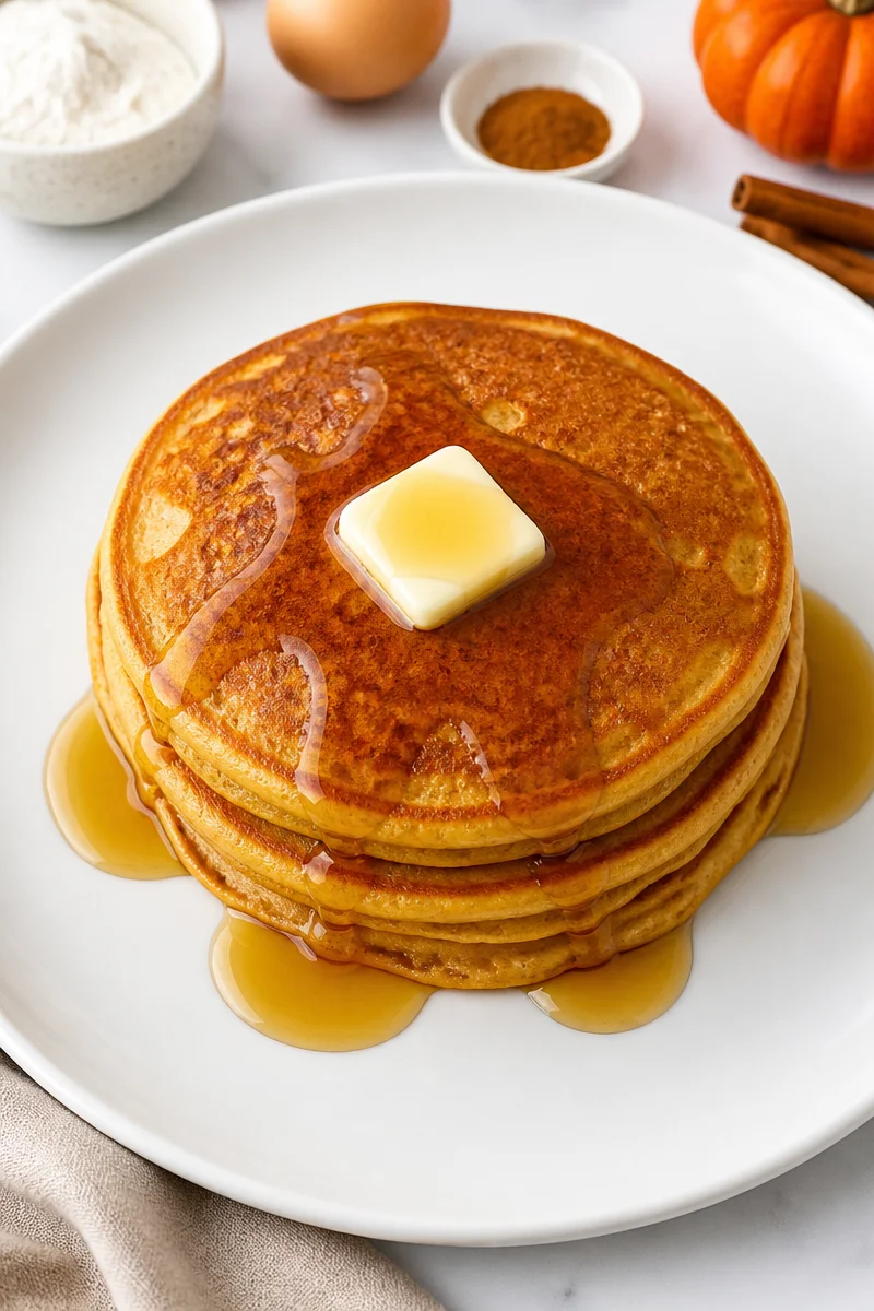 Fluffy Pumpkin Spice Pancake Recipe