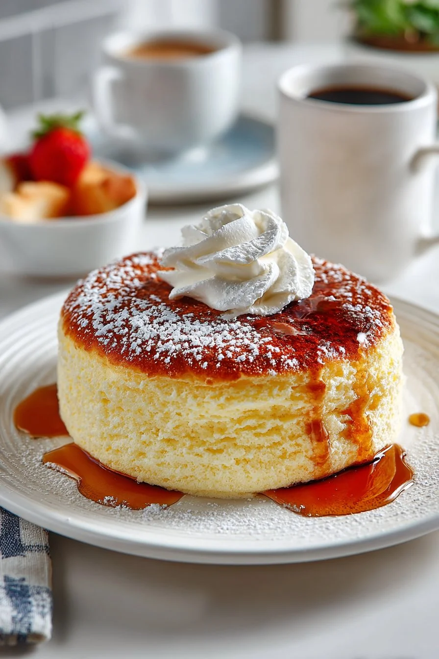 Fluffy Souffle Style Japanese Pancake