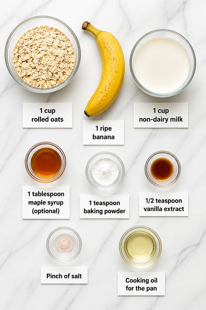 Fluffy Vegan Oatmeal Banana Pancakes Fluffy Vegan Oatmeal Banana Pancakes