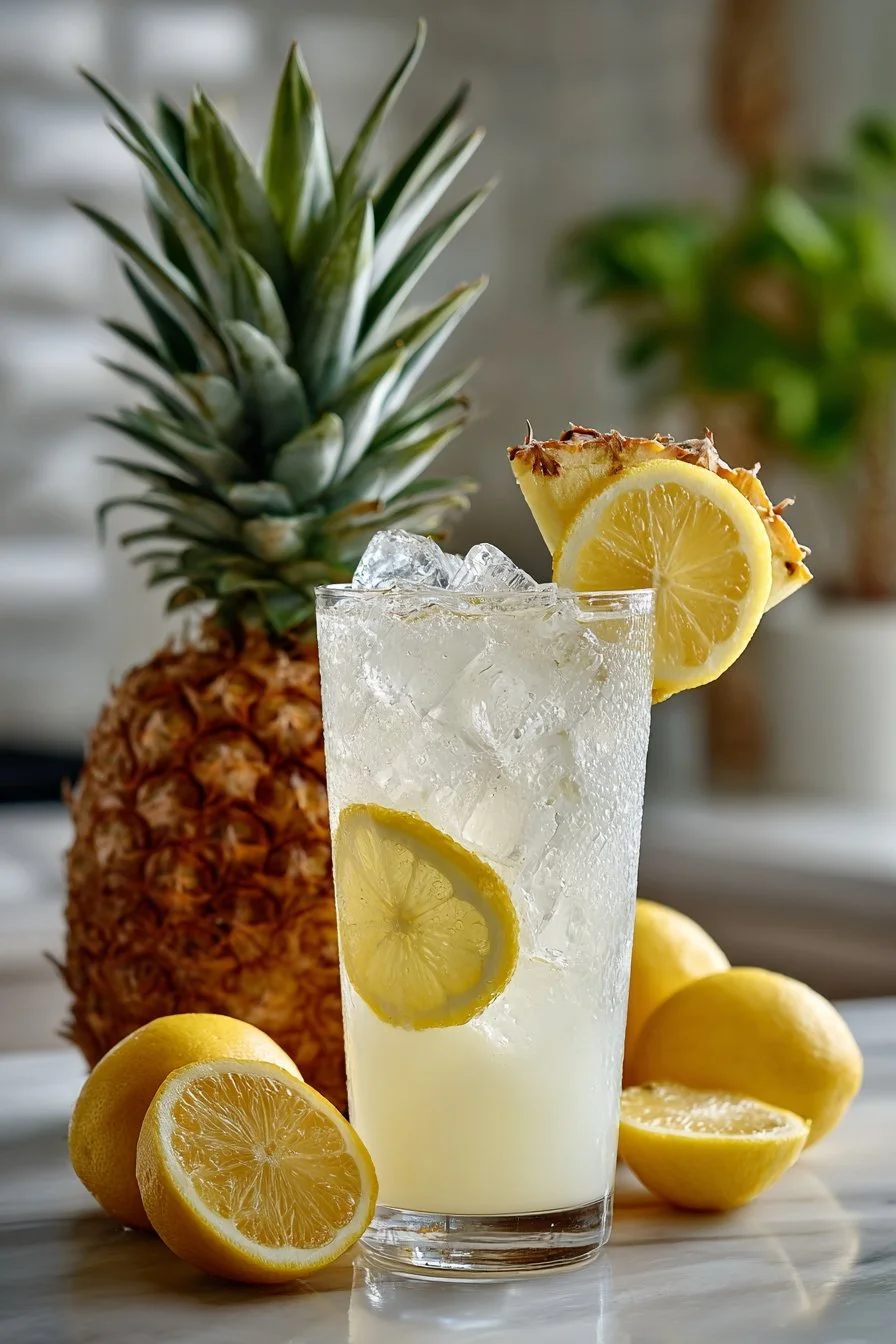 Fresh Squeezed Vodka Spiked Pineapple Lemonade