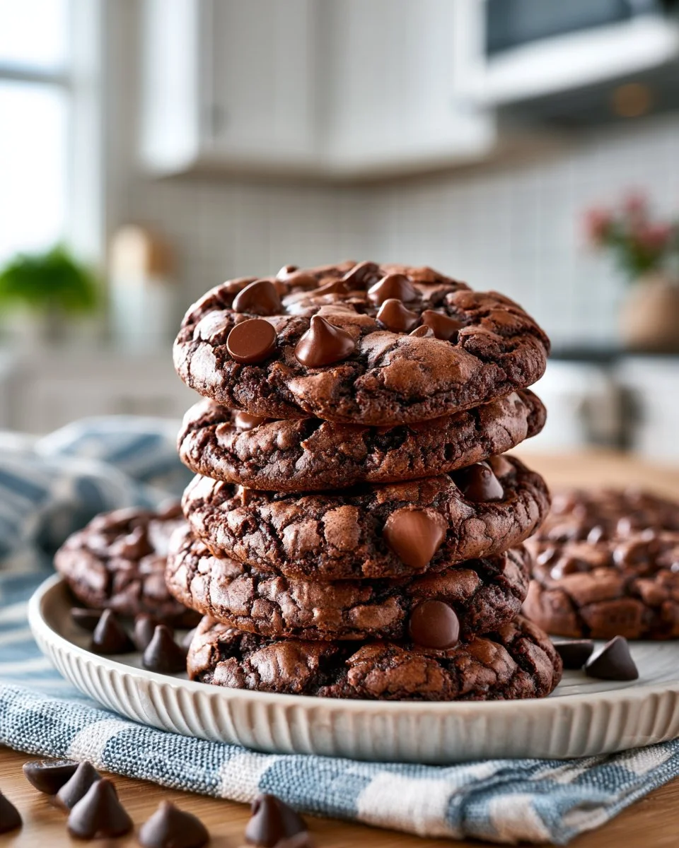 Fudgy Chewy Brownie Cookies