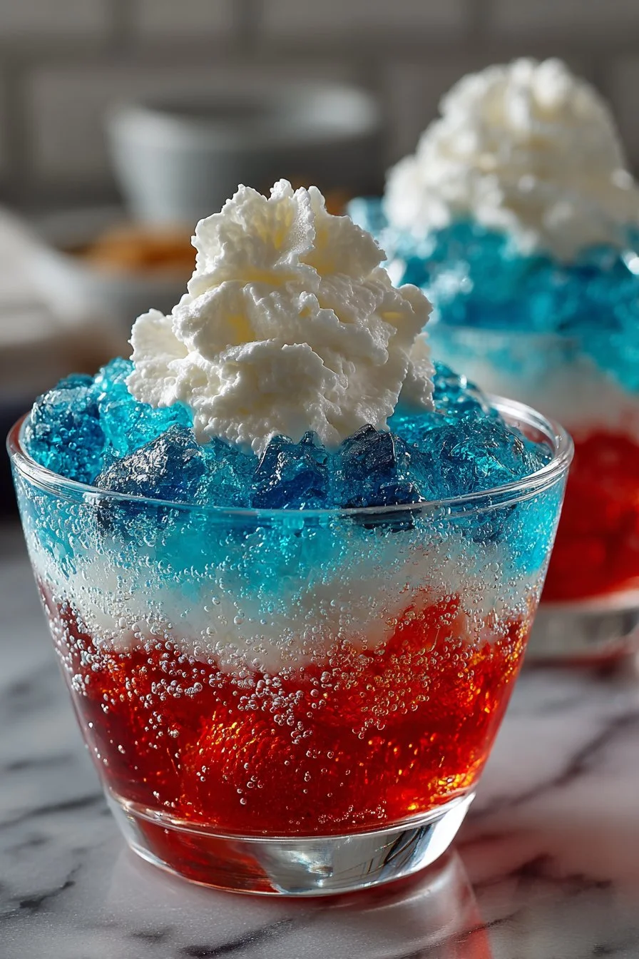 Fun Red White and Blue 4th of July Jello Shots