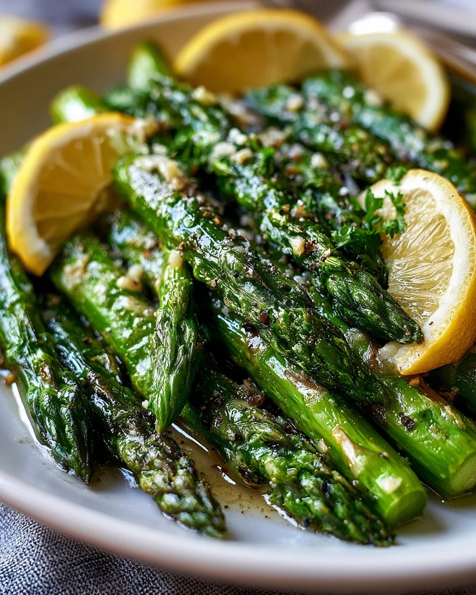 Garlic Butter Roasted Asparagus Recipe
