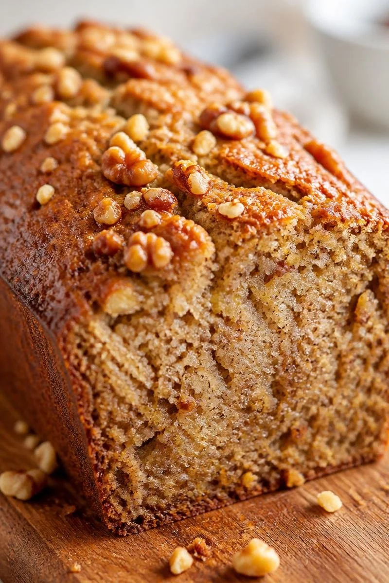 Grandma's Moist Walnut Banana Bread