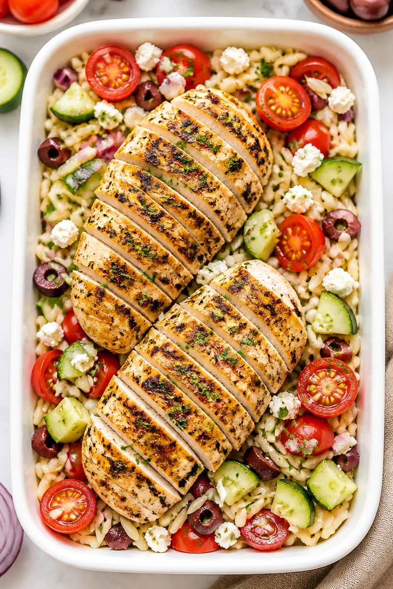 Greek Chicken And Orzo Meal Prep For The Week