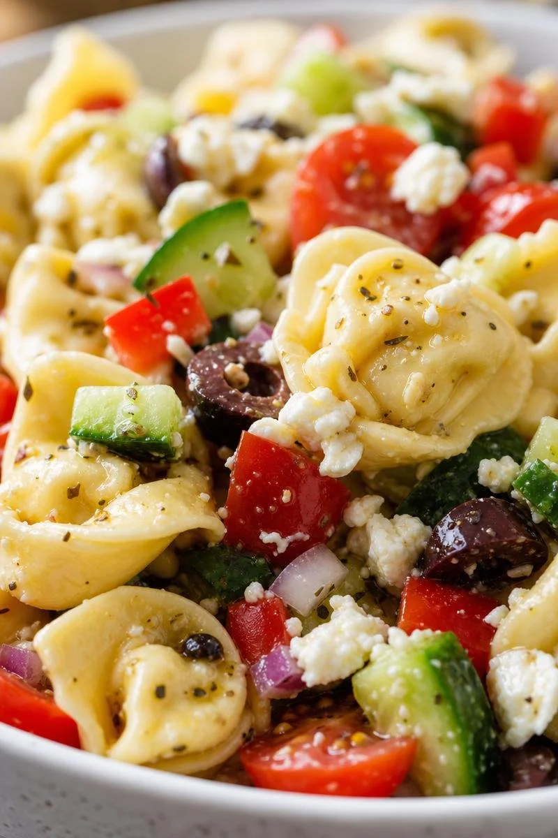 Greek Tortellini Pasta Salad