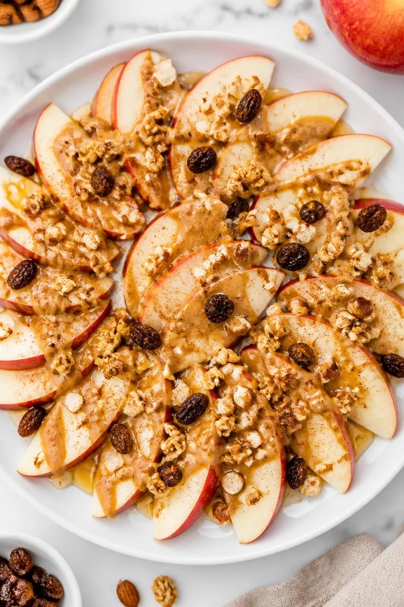 Healthy Cinnamon Apple Nachos Snack