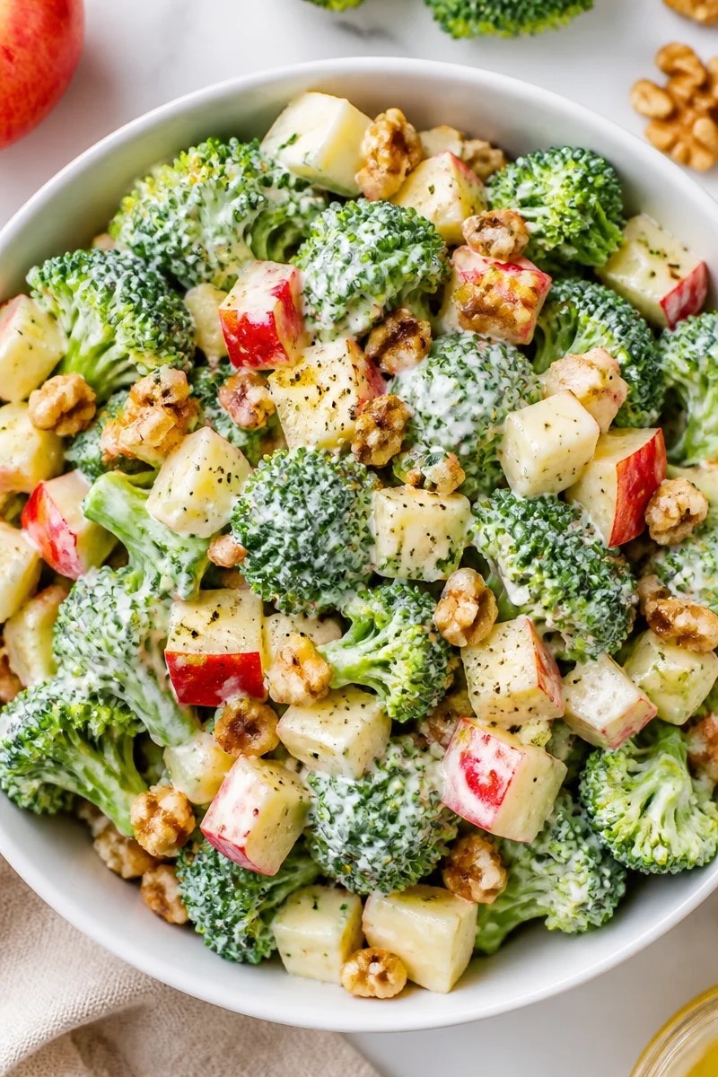 Healthy Creamy Broccoli Apple Salad