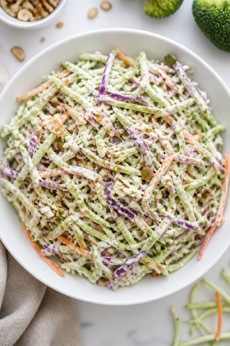 Healthy Greek Yogurt Broccoli Slaw