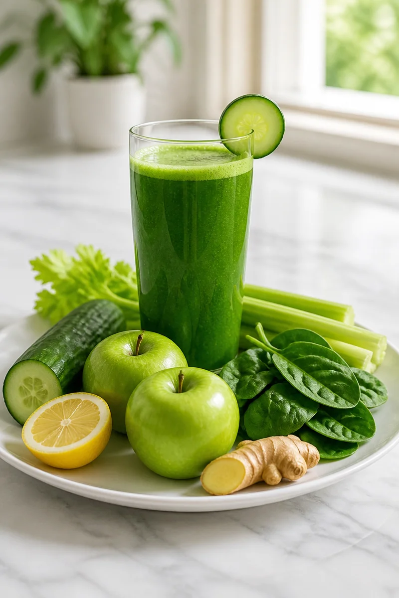 Healthy Morning Glow Green Juice Recipe