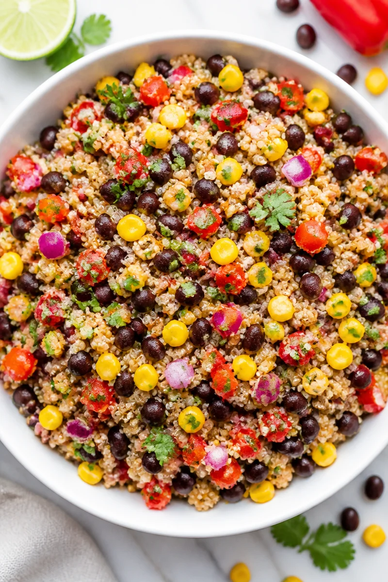 Healthy Quinoa Black Bean Corn Salad