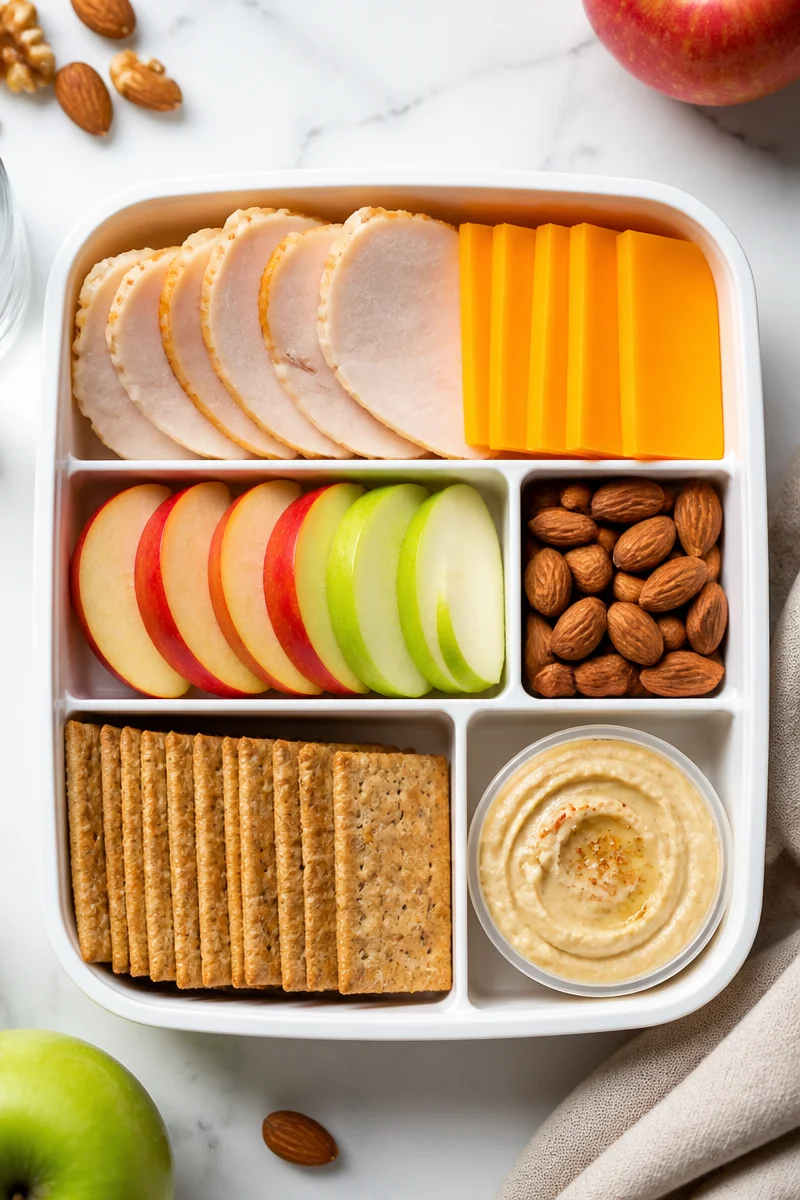 Healthy Turkey Apple Cheddar Bento Box
