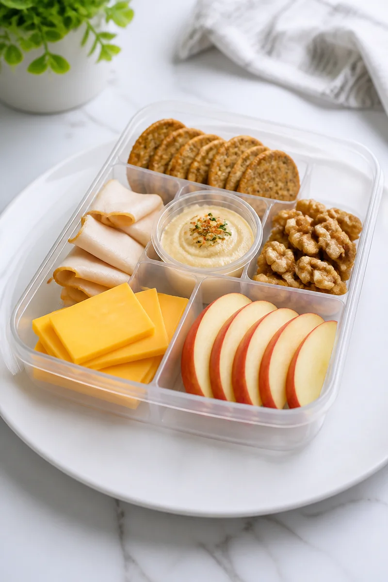 Healthy Turkey Apple Cheddar Bento Box