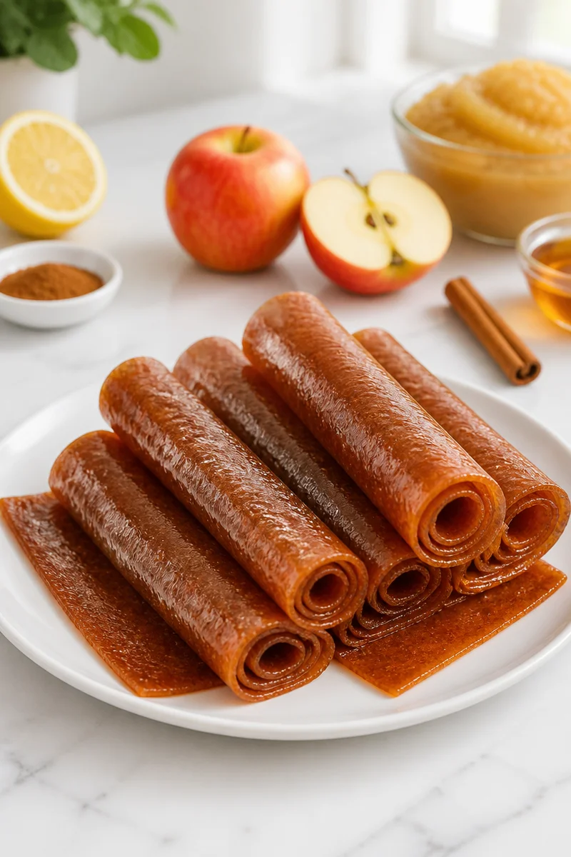 Homemade Apple Cinnamon Fruit Leather