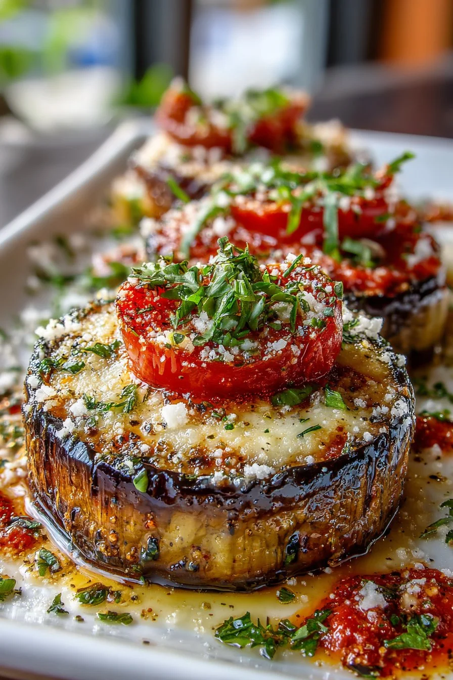 Homestyle Cheesy Parmesan Baked Eggplant