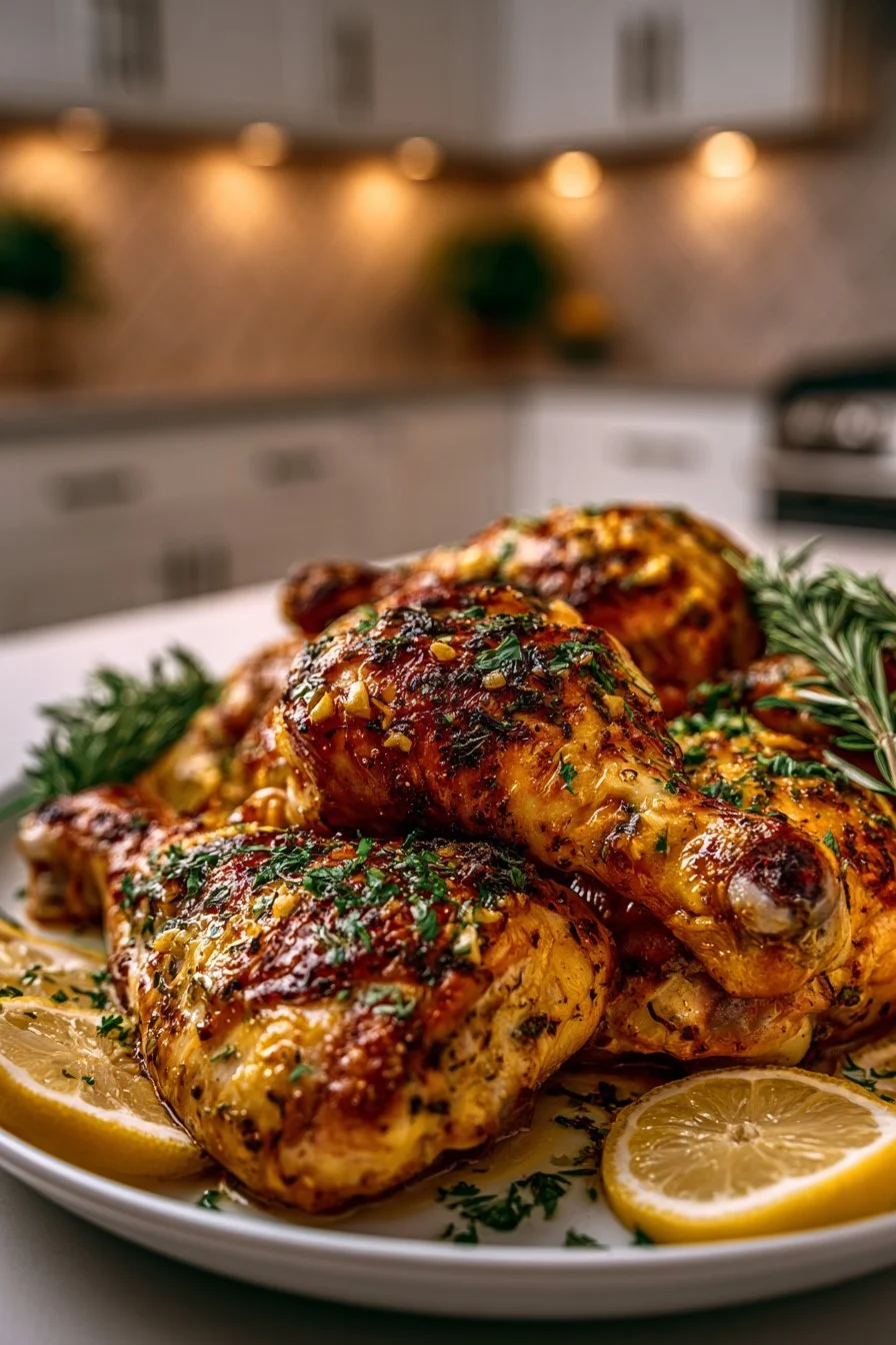 Homestyle Garlic Herb Chicken Leg Recipe