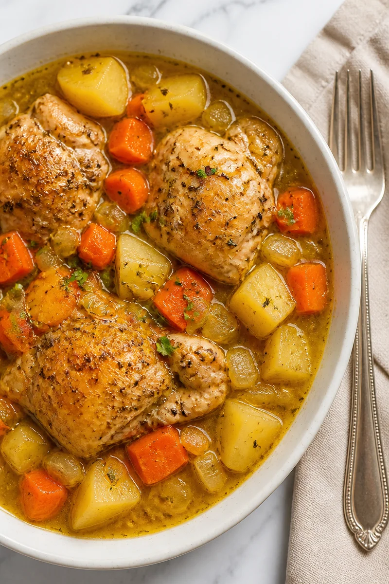 Homestyle Slow Cooker Chicken Stew