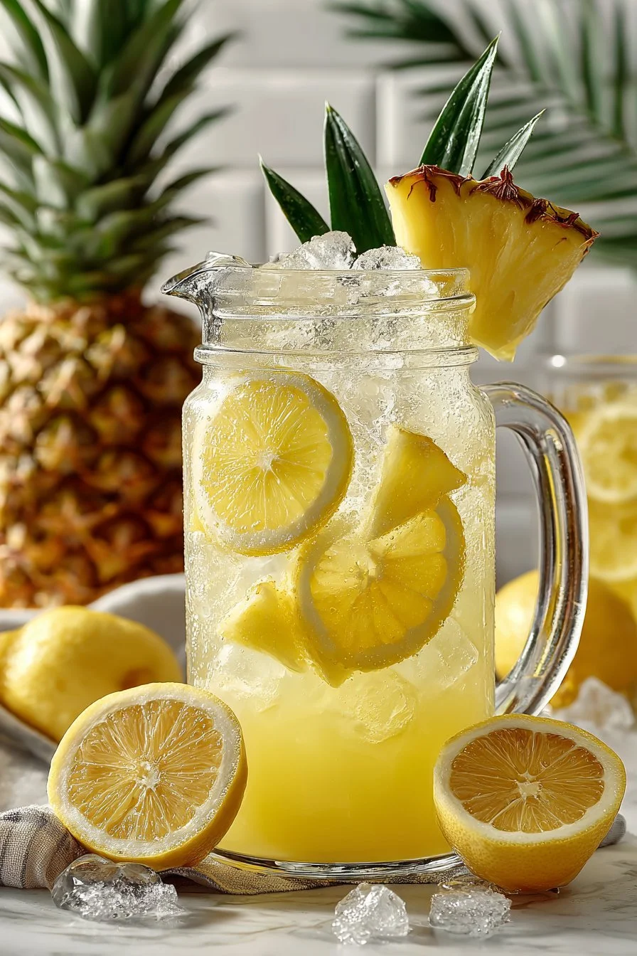 Iced Pitcher Sweet Pineapple Lemonade