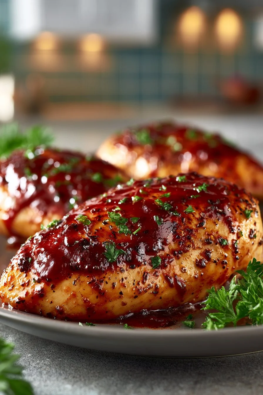 Juicy Oven Baked BBQ Chicken Breast