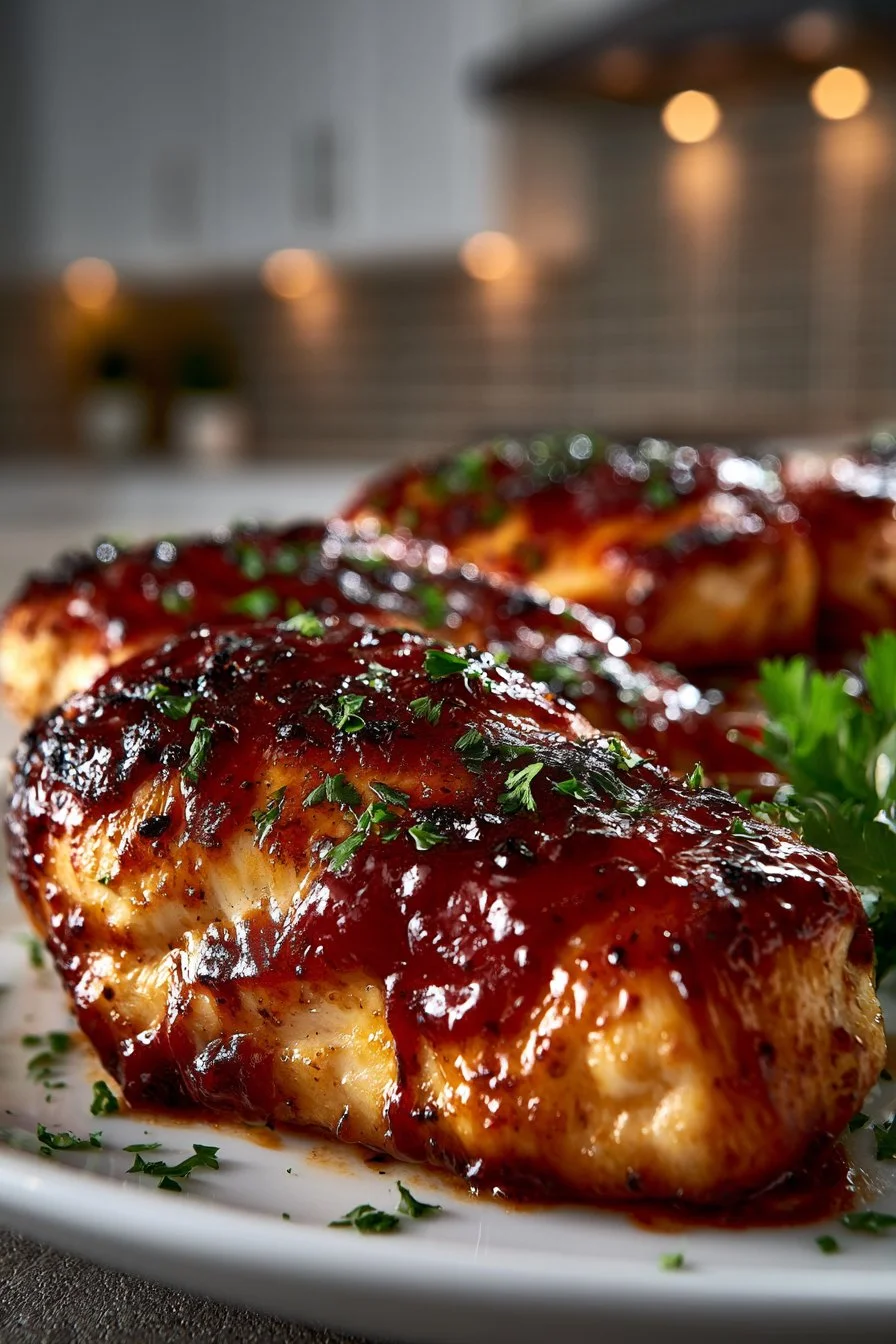 Juicy Oven Baked BBQ Chicken Breast
