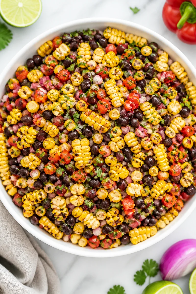 Late Summer Grilled Corn And Black Bean Salad