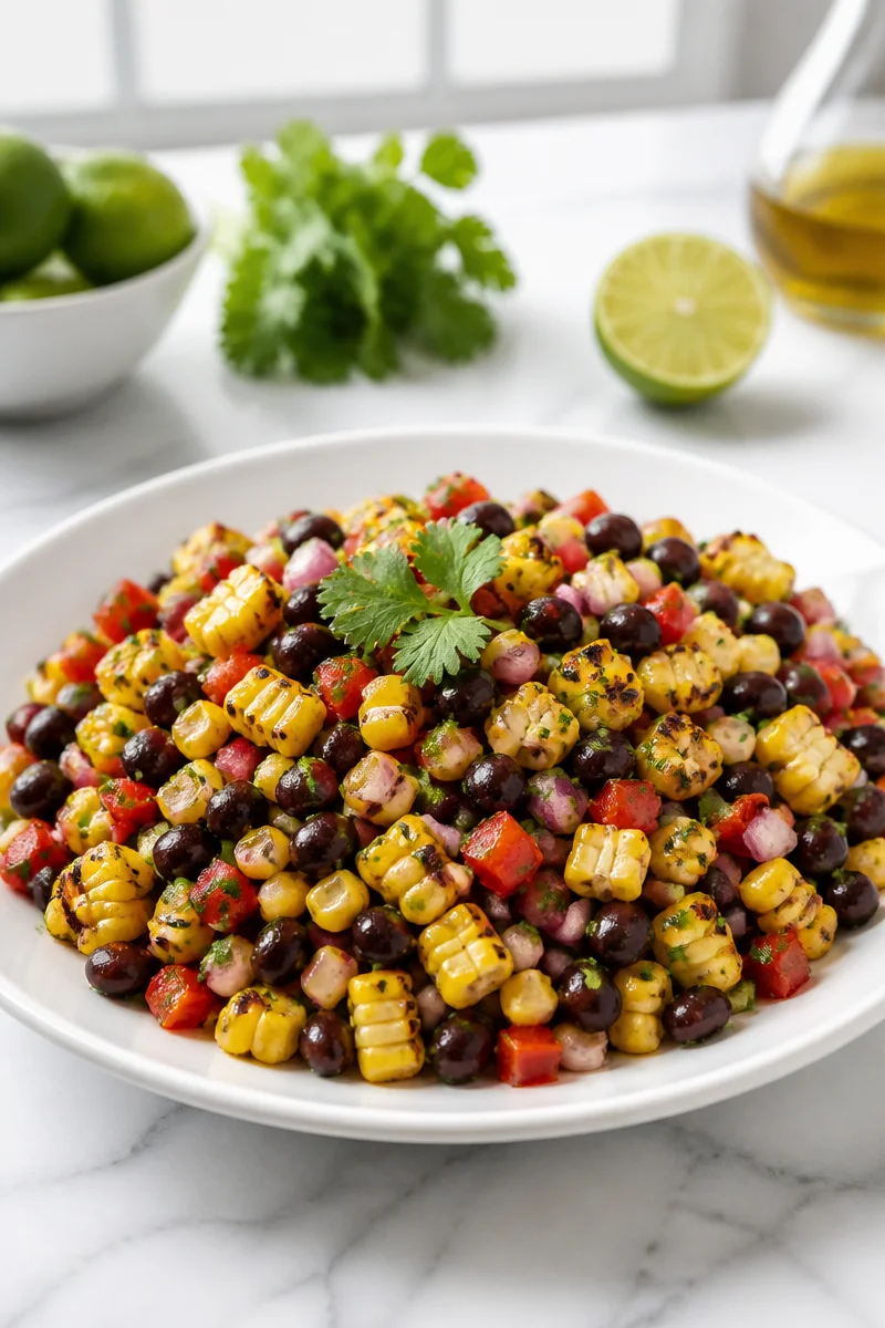 Late Summer Grilled Corn And Black Bean Salad