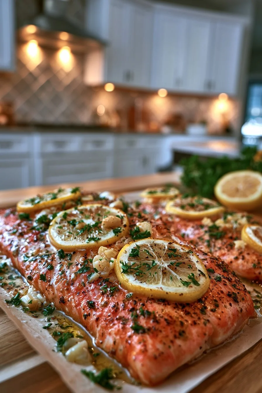 Lemon Herb Baked Red Snapper Filet Recipe