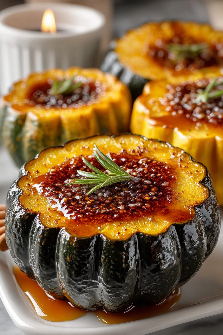 Maple Cinnamon Glazed Acorn Squash