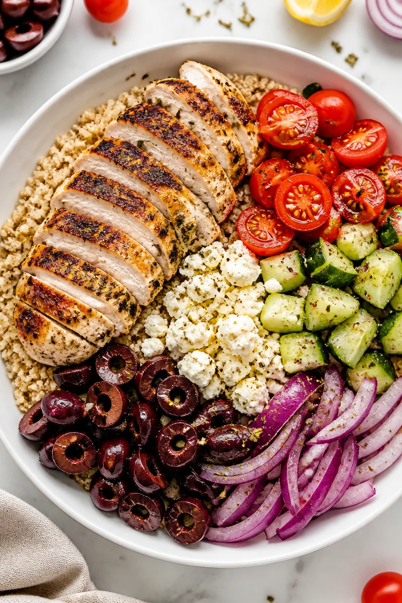 Meal Prep Healthy Greek Chicken Bowl