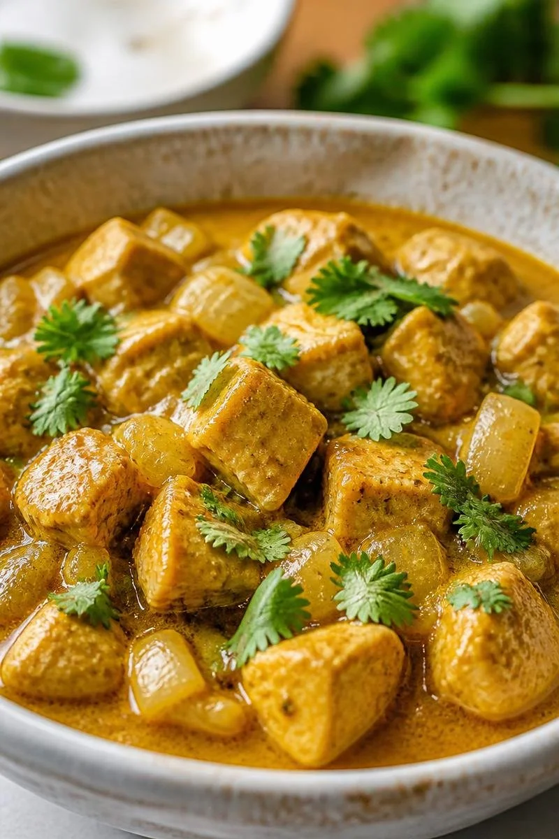 Mild Coconut Milk Skillet Chicken Curry
