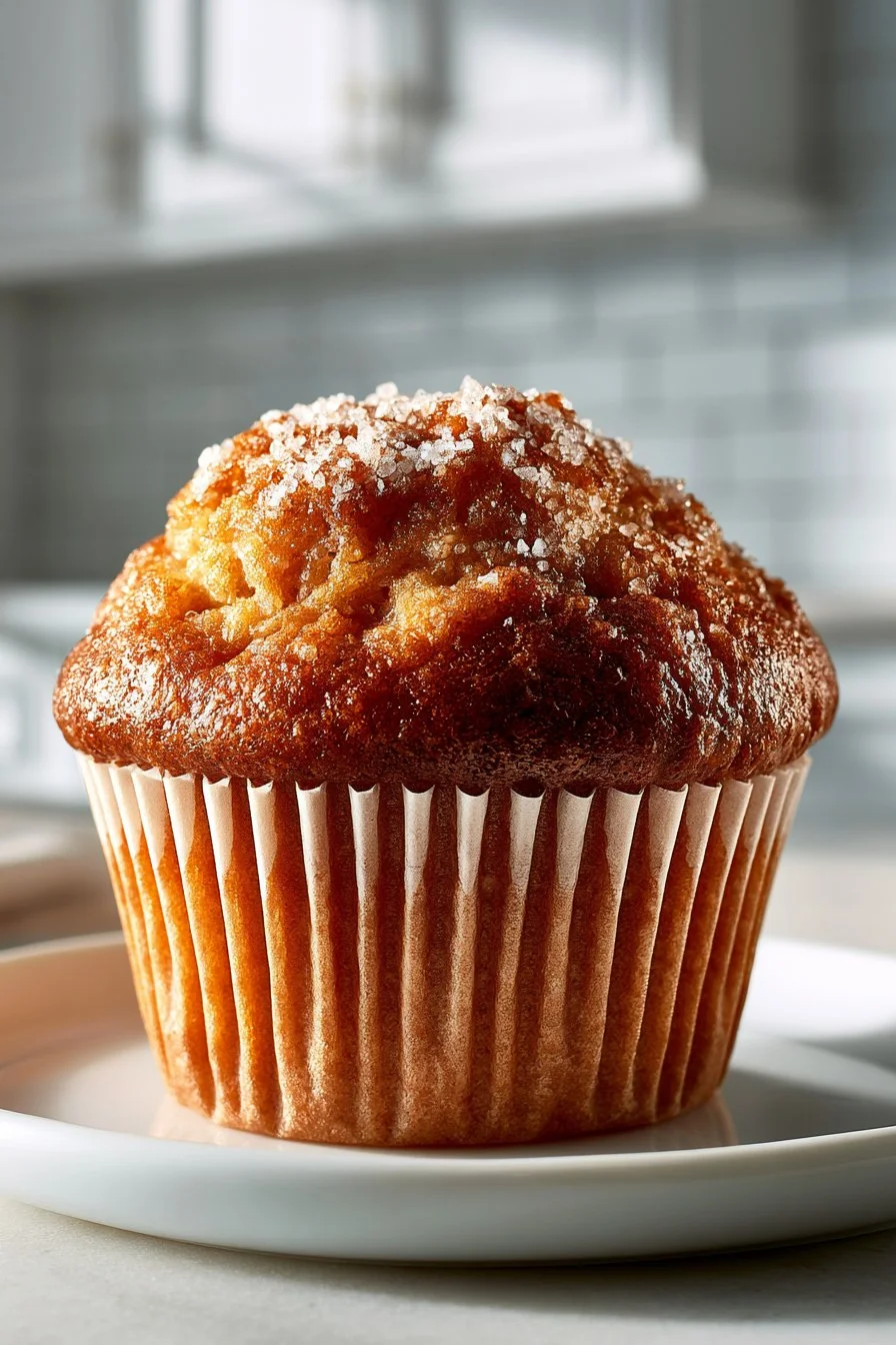 Moist Brown Sugar Rhubarb Muffin