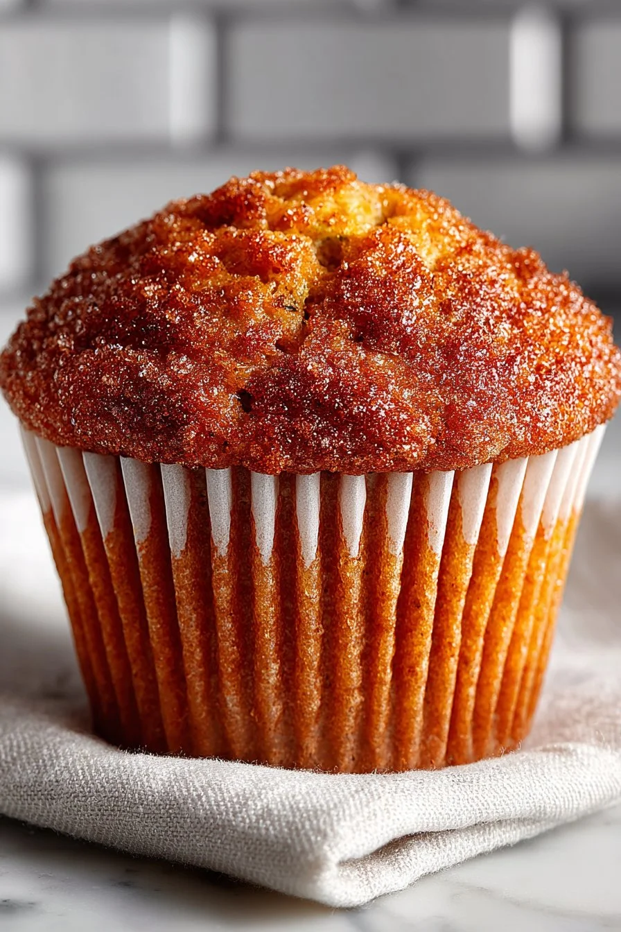 Moist Cinnamon Spiced Zucchini Muffin