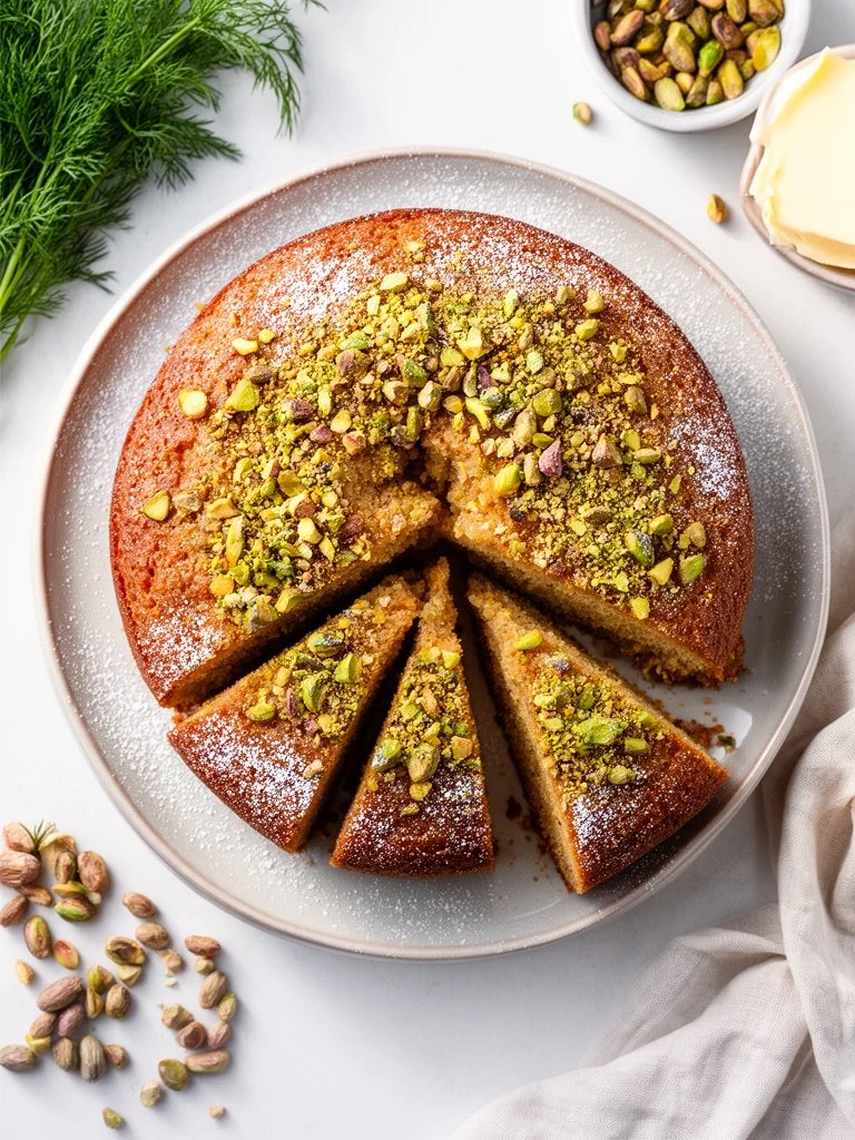 Moist Vintage Pistachio Cake