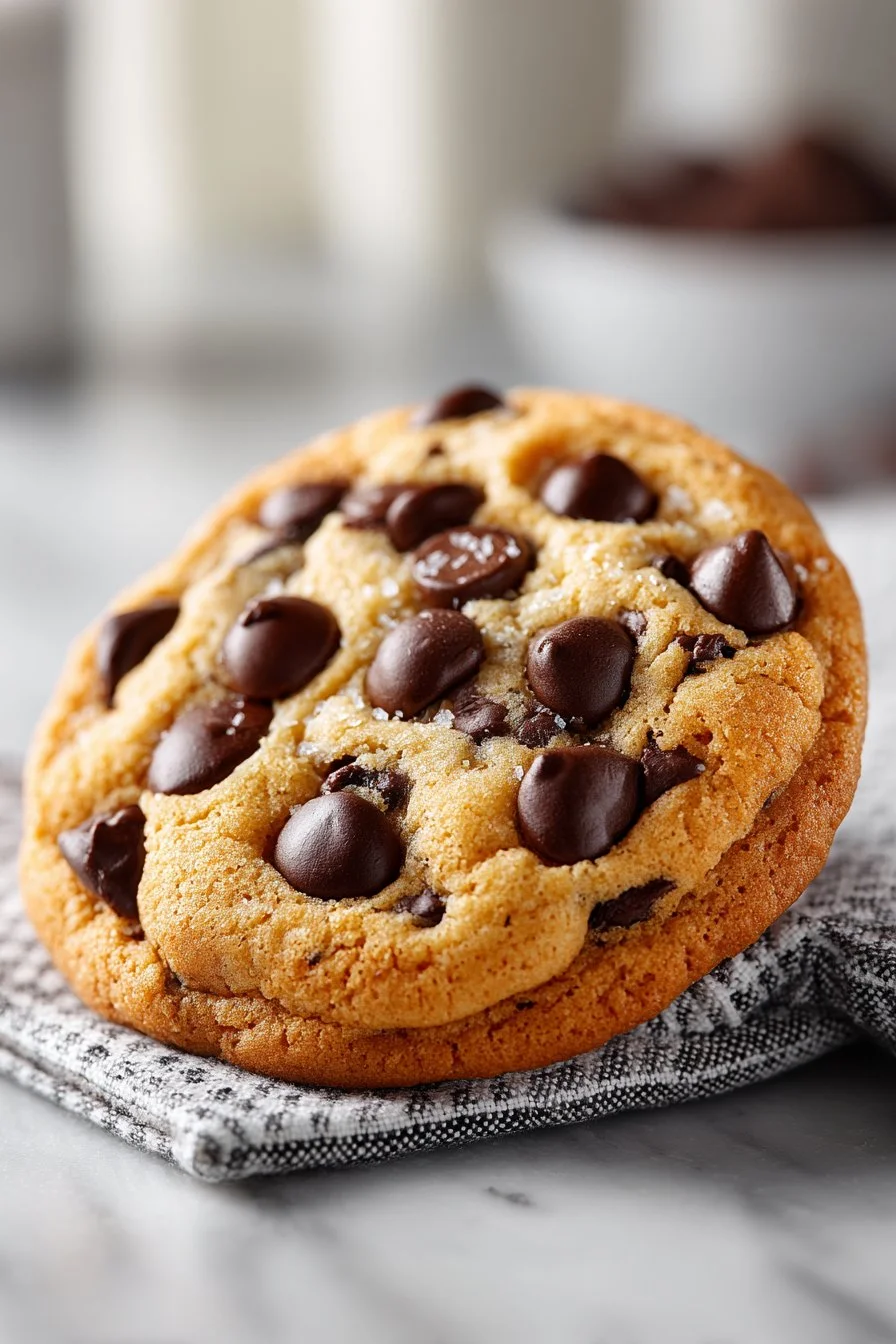 Old Bakery Style Fluffy Chocolate Chip Cookie