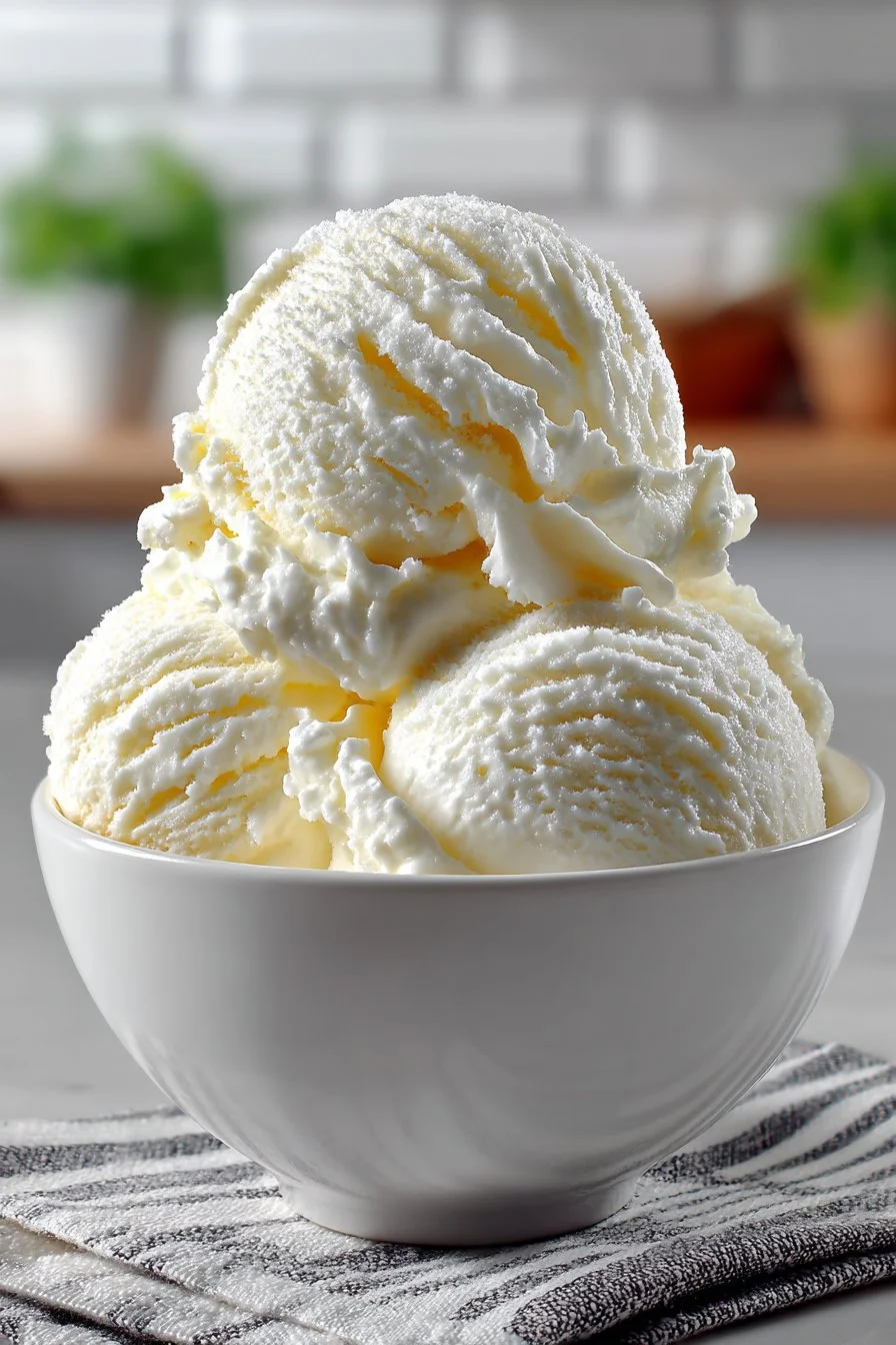 Old Fashioned Churned Vanilla Ice Cream