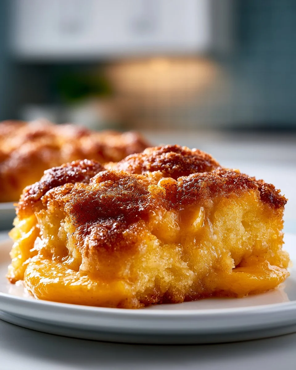 Old Fashioned Peach Dump Cake Recipe