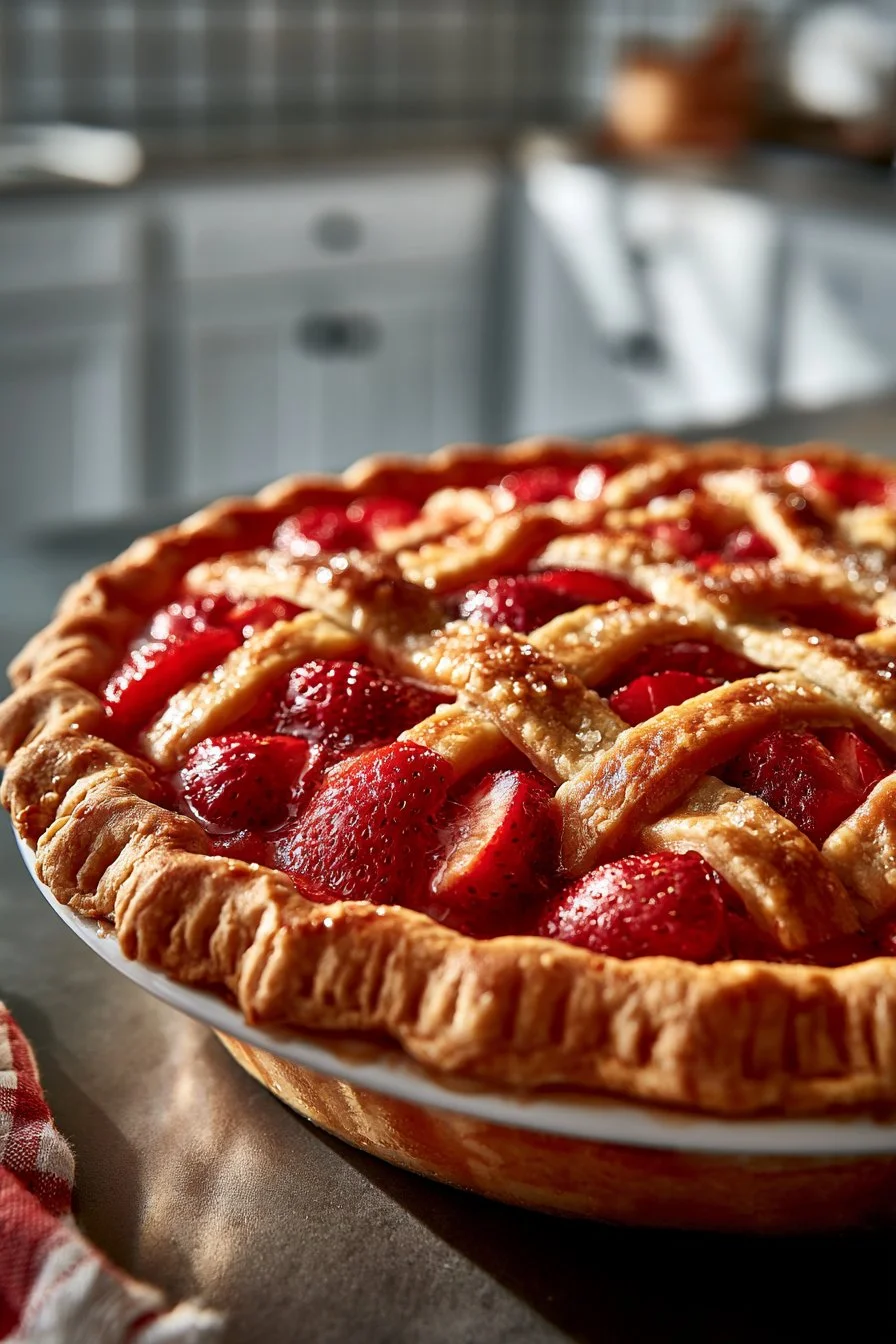 Old Fashioned Strawberry Rhubarb Pie