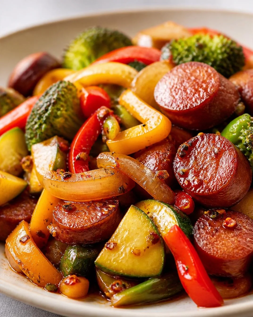 One Pan Sausage Skillet Cheap Dinner Idea
