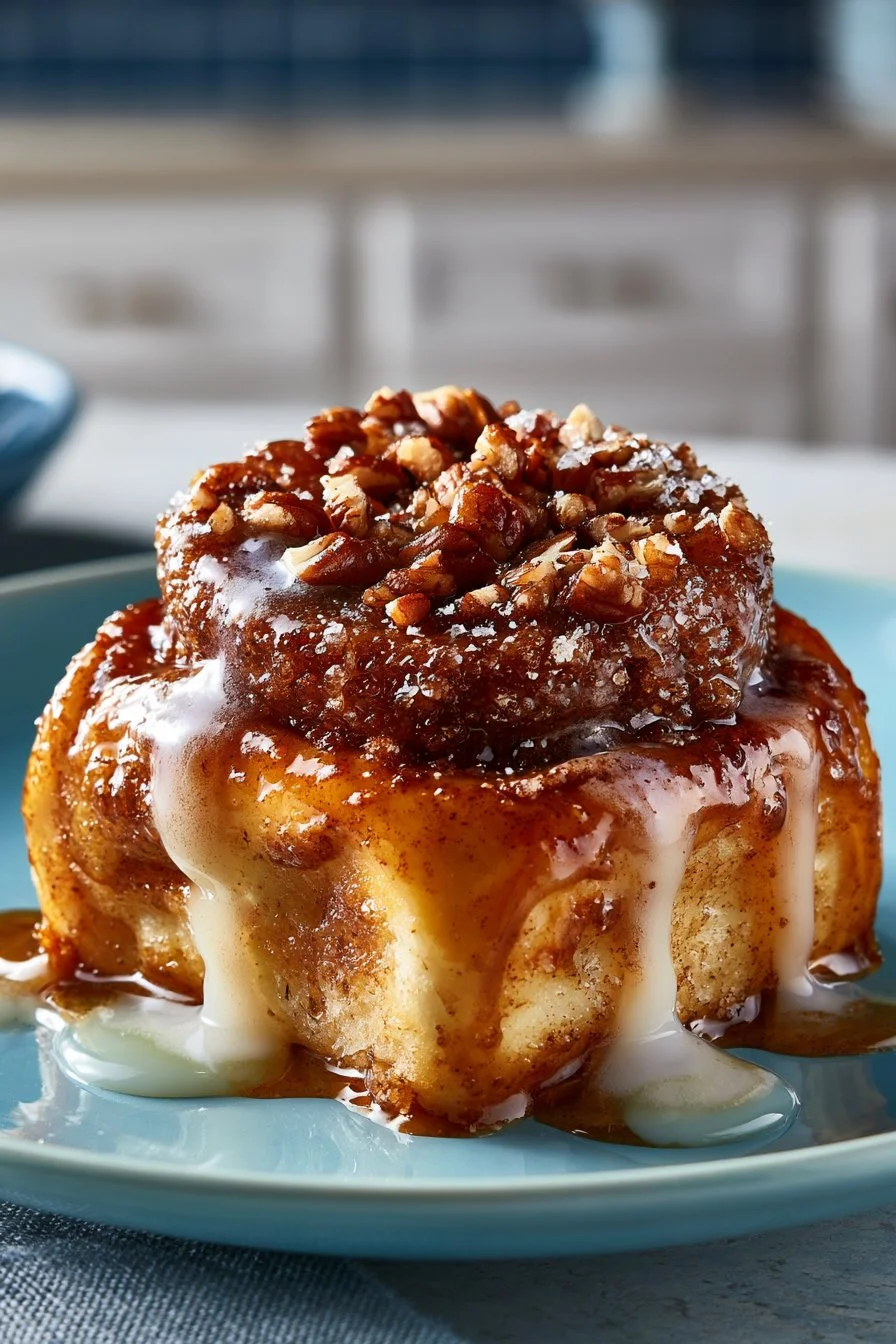 Overnight Pecan Sticky Cinnamon Roll