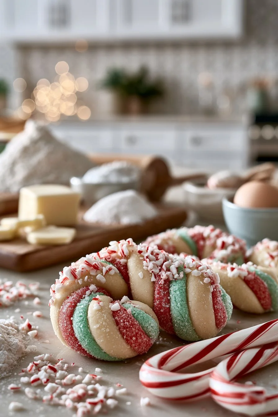 Peppermint Twist Candy Cane Cookie
