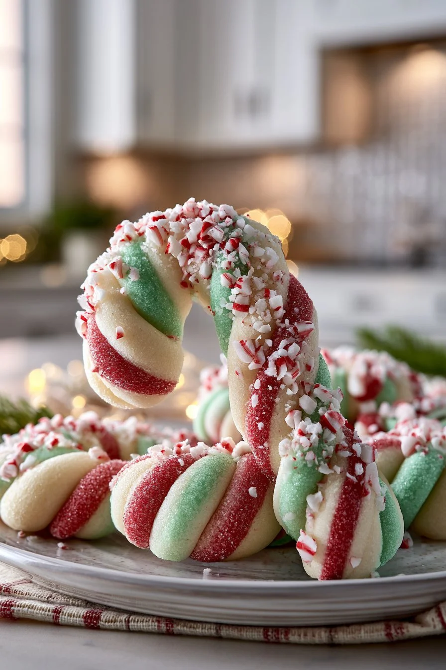Peppermint Twist Candy Cane Cookie