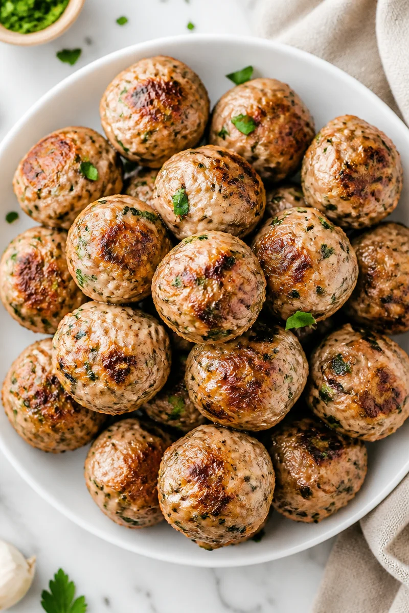 Quick Air Fryer Turkey Meatball Recipe