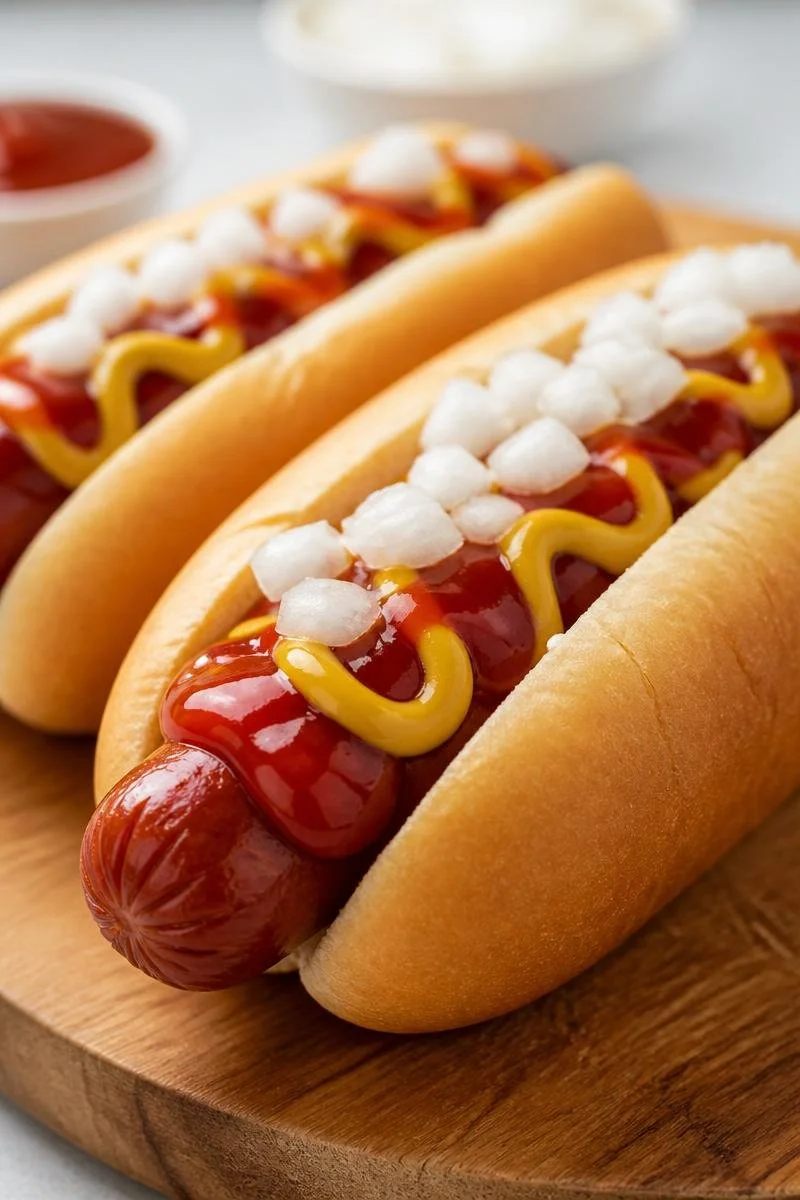Crispy air fryer hot dogs cooked in just 10 minutes