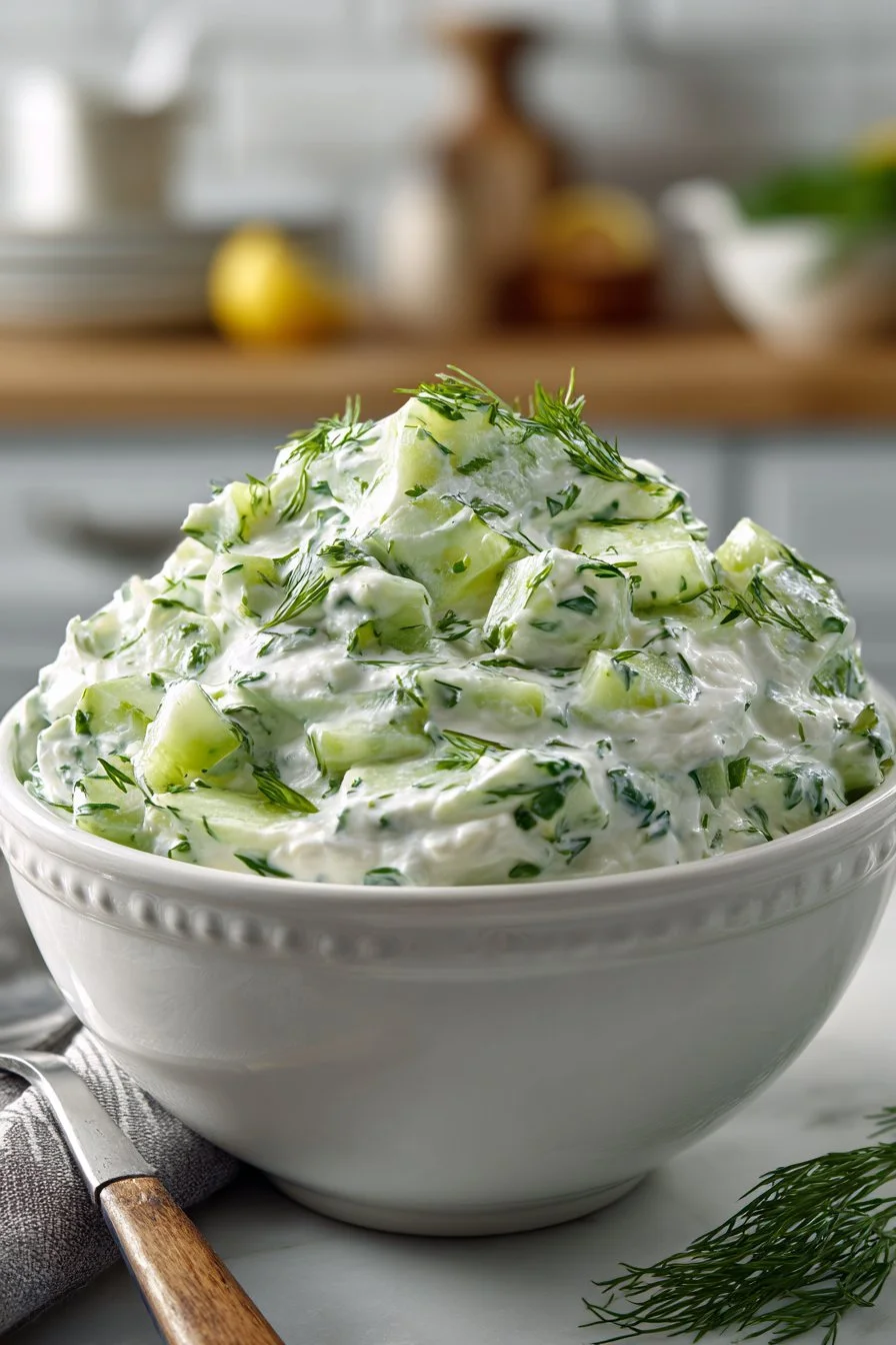 Refreshing Dill and Creamy Cucumber Dip